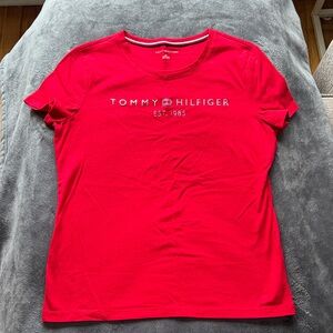 Tommy Hilfiger Red Short Sleeve Tee